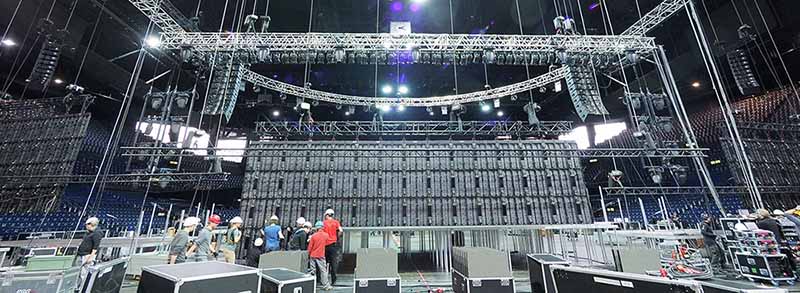 Truss Stage with LED screens for ICF Conference @ Zurich (Switzerland)