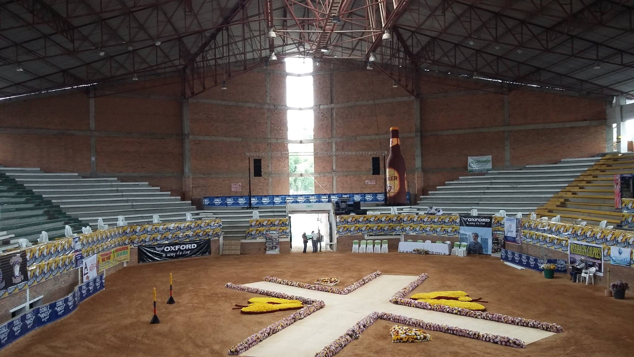 Horse fairs in  covered Coliseum @ Huila (Colombia)
