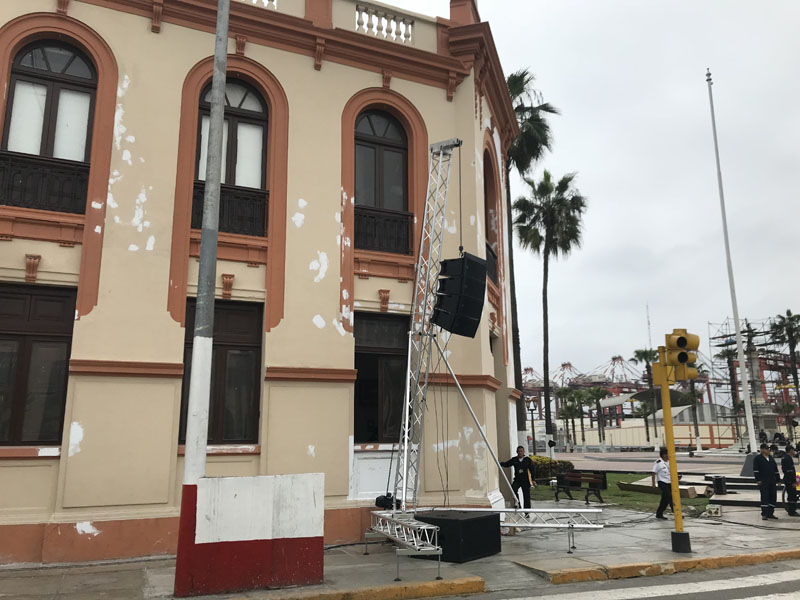 Montaje Marina de Guerra con Sonotec PA-609M @ Chorrillos, Lima (Perú)