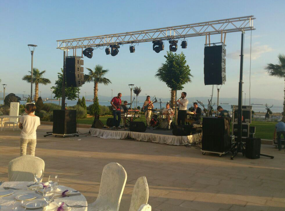 Sound and lighting for outdoor wedding @ Istanbul (Turkey)