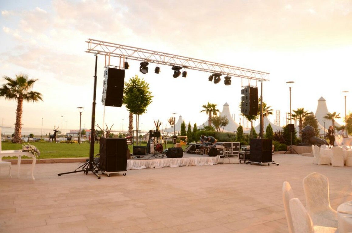 Sound and lighting for outdoor wedding @ Istanbul (Turkey)