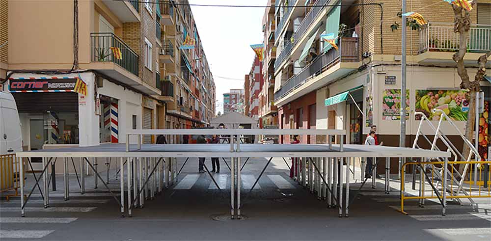Platforms for a stage @ Valencia (Spain)