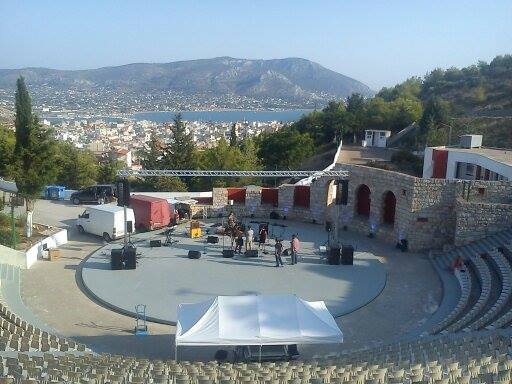 AT-06 towers with line-array and truss @ Arta (Greece)