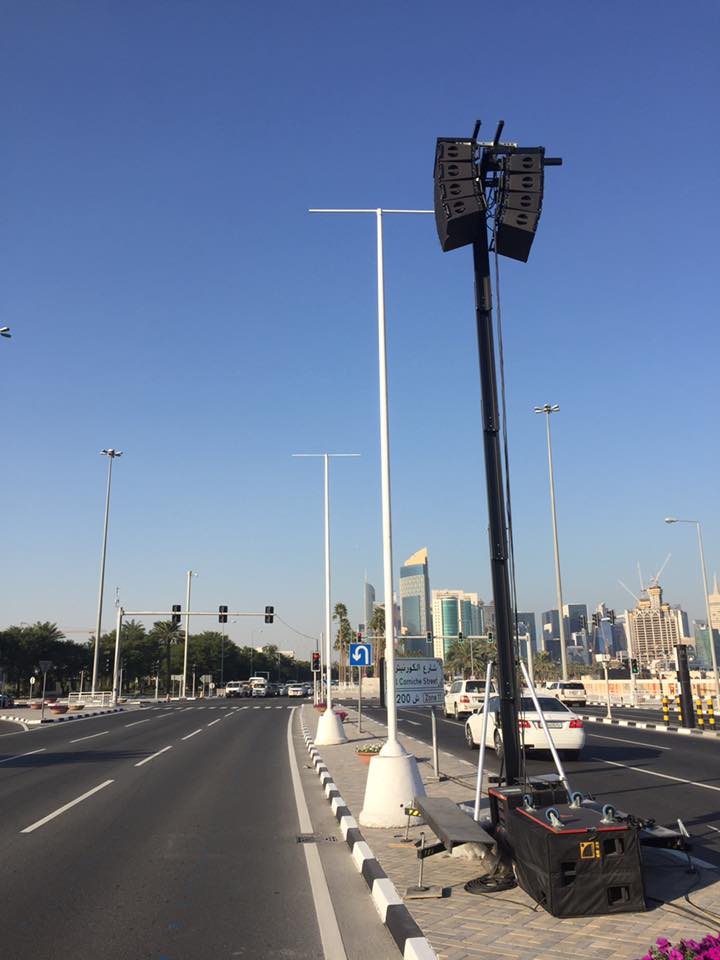 Towers with audio Qatar National Day @ Doha (Qatar)