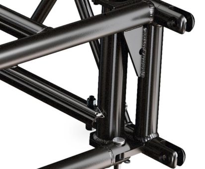 Conectores rotables a 90° en PreRig Truss Global Truss